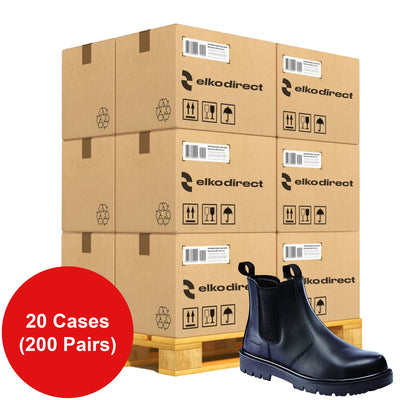 Dealer Boots Chelsea Leather Safety Boots - Wholesale Pallet Deal - Work Safety Protective Gear - ELKO Direct