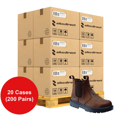 Dealer Boots Chelsea Leather Safety Boots - Wholesale Pallet Deal - Work Safety Protective Gear - ELKO Direct