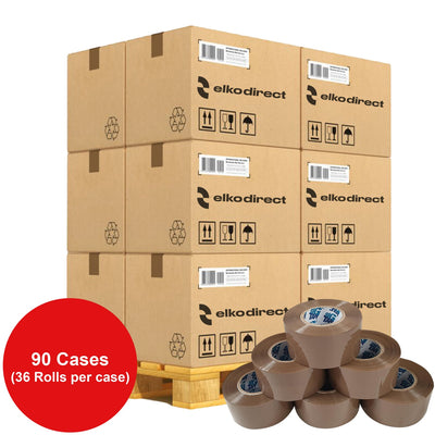 Big Tape Brown Parcel Tape - Extra Long Rolls 150m - Pallet Deal - Packing Tape - ELKO Direct