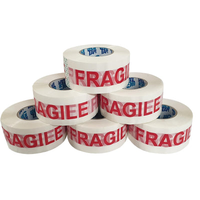 Big Tape - Fragile Parcel Tape - Extra Long Rolls 150m - Packing Tape - ELKO Direct
