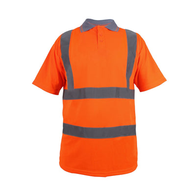 Blackrock Hi-Visibility Polo T-Shirt - Orange - Work Safety Protective Gear - ELKO Direct