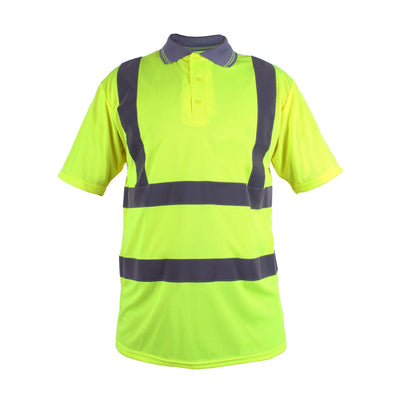 Blackrock Hi-Visibility Polo T-Shirt - Yellow - Work Safety Protective Gear - ELKO Direct