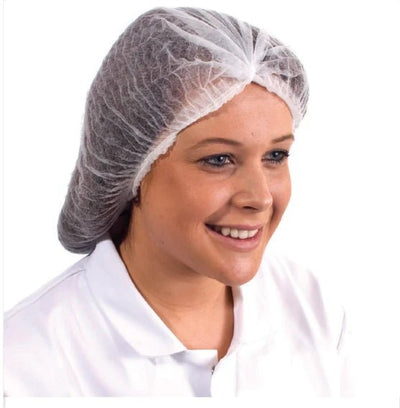Disposable Mob Caps - White (Case of 2000) - Work Safety Protective Gear - ELKO Direct