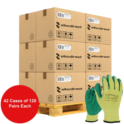 General Handling Gripper Green Builders Gloves - Work Safety Protective Gear - ELKO Direct