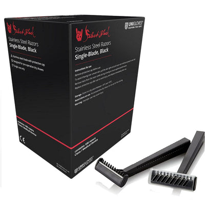 Select Disposable Single Blade Black Razor x100 - ELKO Direct