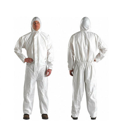 SMS – Non-Woven Coverall - White (Case of 50) - Work Safety Protective Gear - ELKO Direct