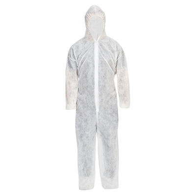 SPP – Non-Woven Coverall - White (Case of 50) - Work Safety Protective Gear - ELKO Direct
