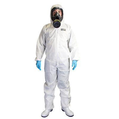 Type 5B/6B Microporous Coveralls - White (Case of 40) - Work Safety Protective Gear - ELKO Direct