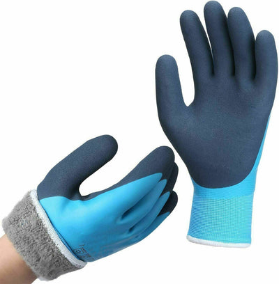 Waterproof Thermal Latex Coated General Handling Gloves - Work Safety Protective Gear - ELKO Direct